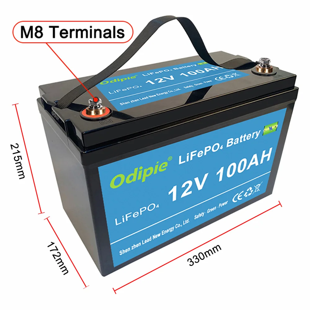 Lifepo4 Bateria 12v 100ah Lithium Iron Battery Pack Light Weight 12 V 100 Ah Lifepo4 Battery Long Cycle Life For Rv Camper