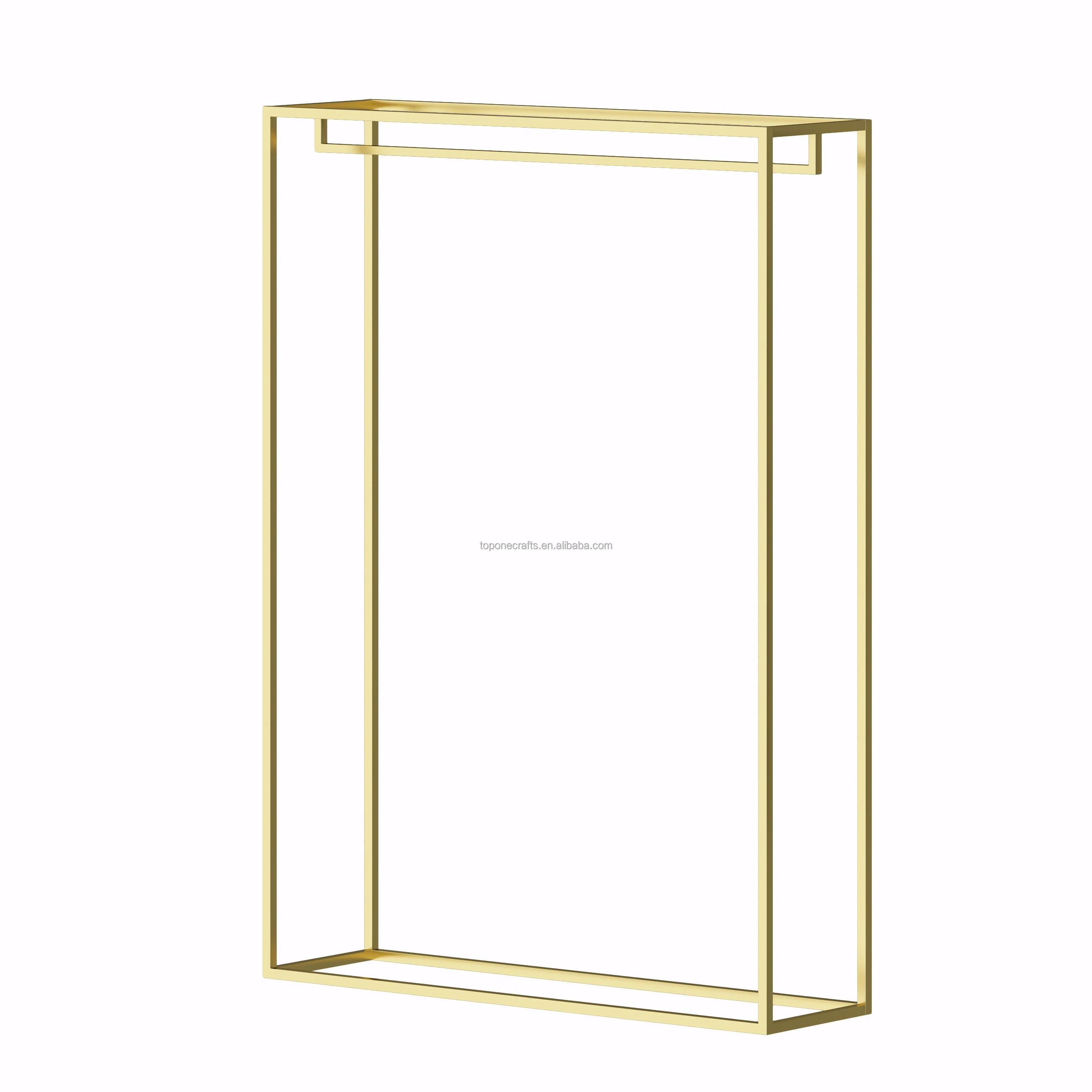 Wholesale Bridal Store Stainless Steel Display Rack Gold Garment Shelf Wedding Dress Clothes Display Stand Fast Delivery