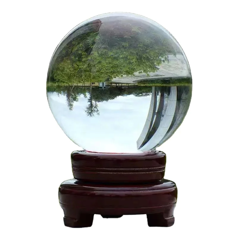 80mm/3.1in Clear Photography Crystal Ball Glass  Feng shui Home Decor Sphere Magic Globe Office Presse-papier