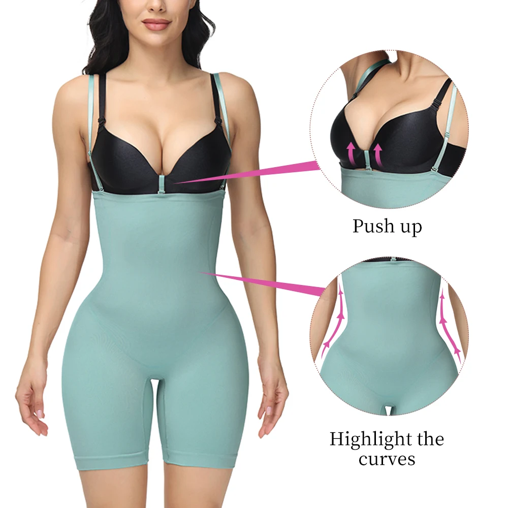 S-SHAPER Custom Services Compression Bodysuit Seamless Full Body Shaper Suits Women Butt Lifter Panty Shapewear