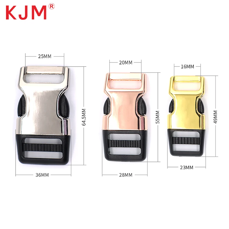 Custom dog collar leash belt buckle heavy duty metal buckles rose gold side quick release metal buckle