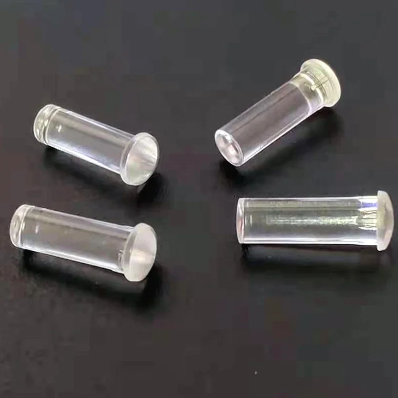 LED light pipe transparent PC Materialplastic 4mm flat head led light guide pipe LEM4-12