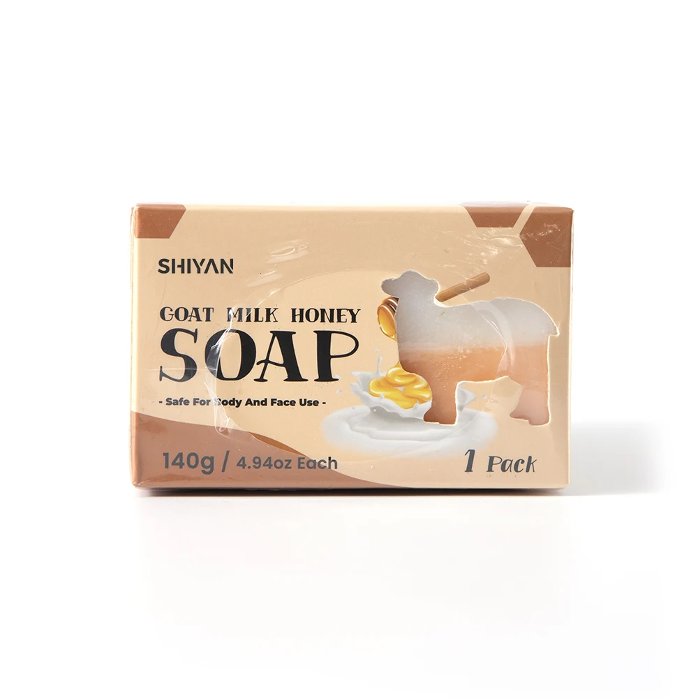 Custom Whitening Eco Friendly Acne Treatment Remove Acne Organic Natural Honey Goat Milk Soap