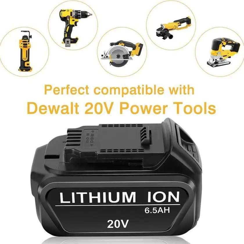 OEM-стандарт 20 В литий-ионные аккумуляторы для дрели DCB200 большой емкости 8 0 А · ч до компактных 3