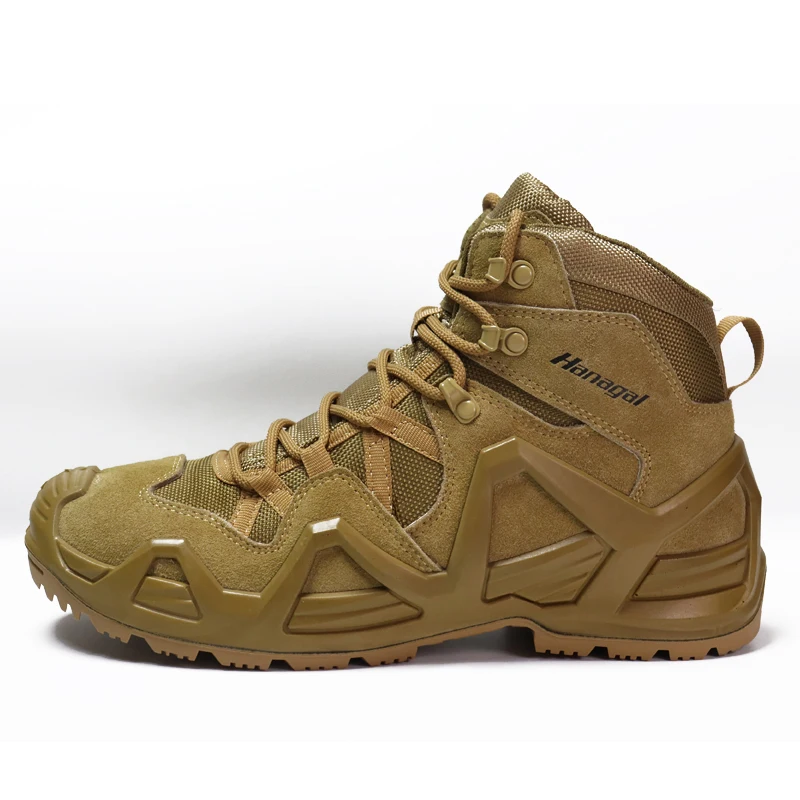 Coyote High Quality Waterproof Training Tactical Boots Combat Boots Working Safety Shoes for Men