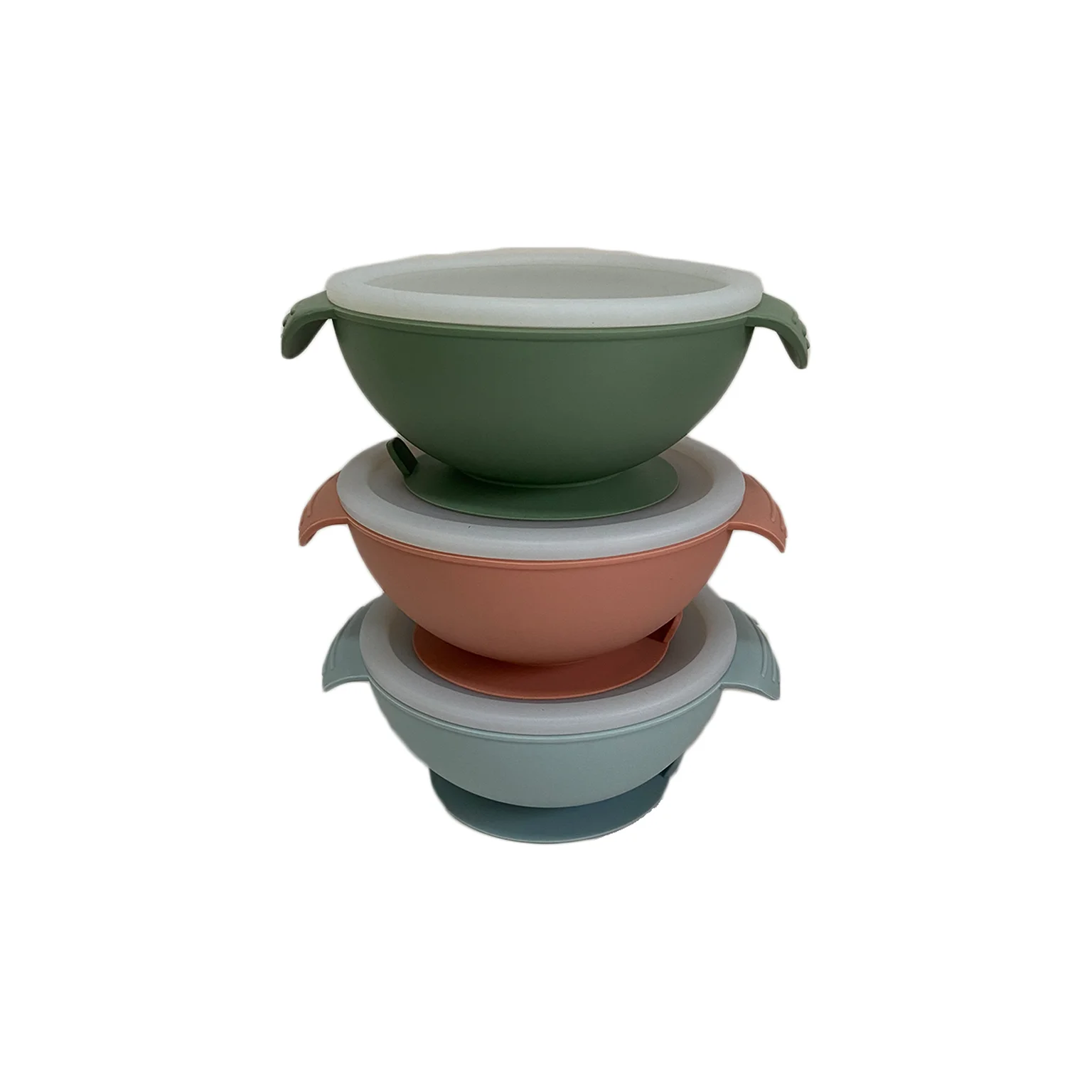 BPA Free Food Grade Silicone Tableware Non-slip Baby Feeding Bowl