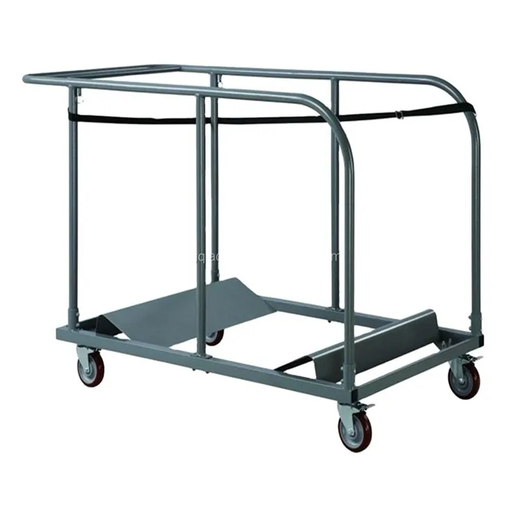 HONGQIAO тележка для круглого банкетного стола складной стол стальной каркас складного с выдвижной ручкой