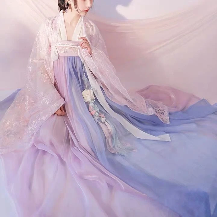 Традиционный китайский костюм ханьфу, костюм старинного тв-сериала, художественная фотография, сценическое шоу, сказочная одежда