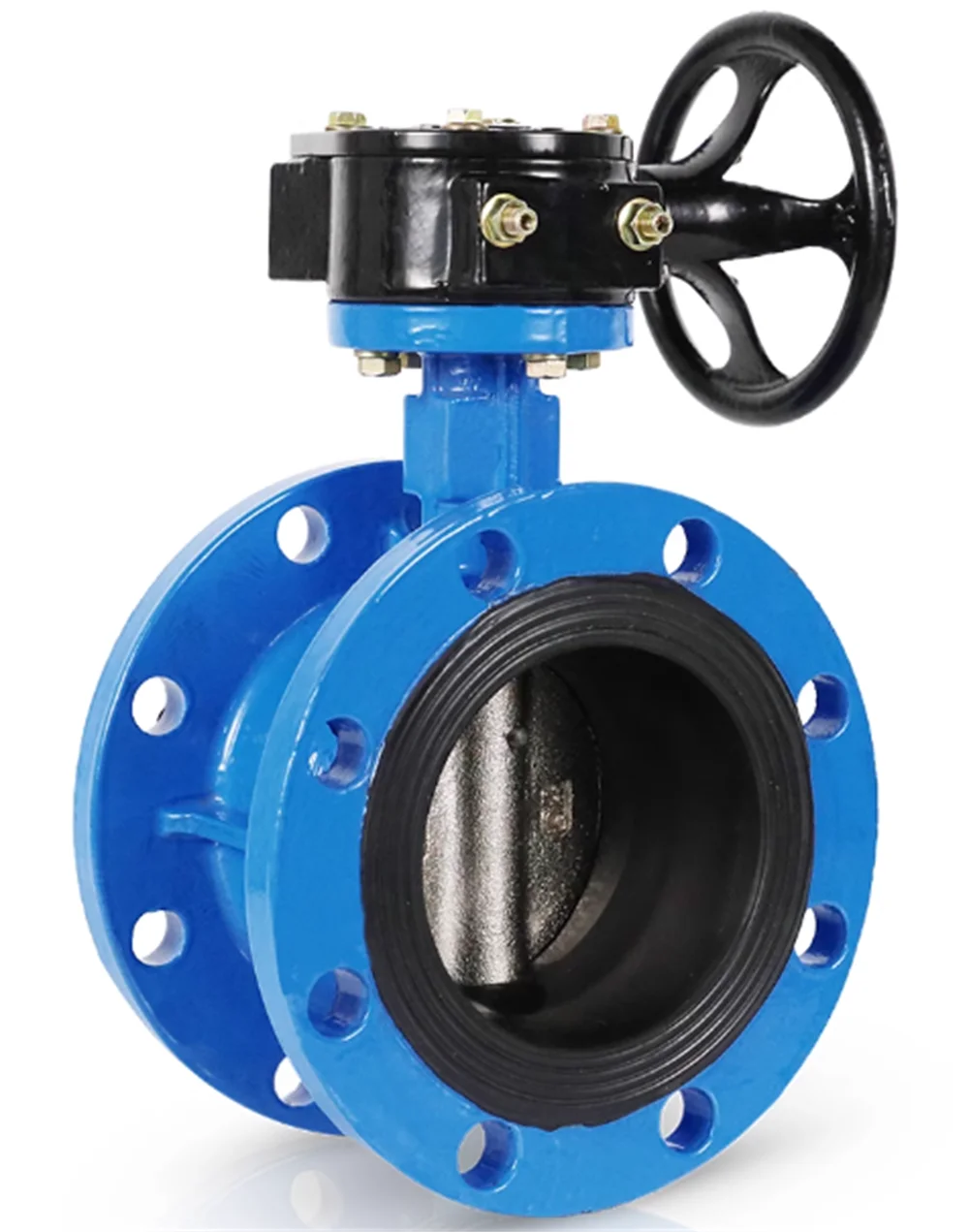 Hot Selling Factory Manufacture Double Eccentric Wafer Butterfly Valve Cast Steel Handle Pneumatic/Manual/Hydraulic Safety Oil