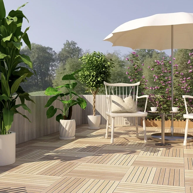 Outdoor wear resistance pvc/wpc wood plastic composite decking board