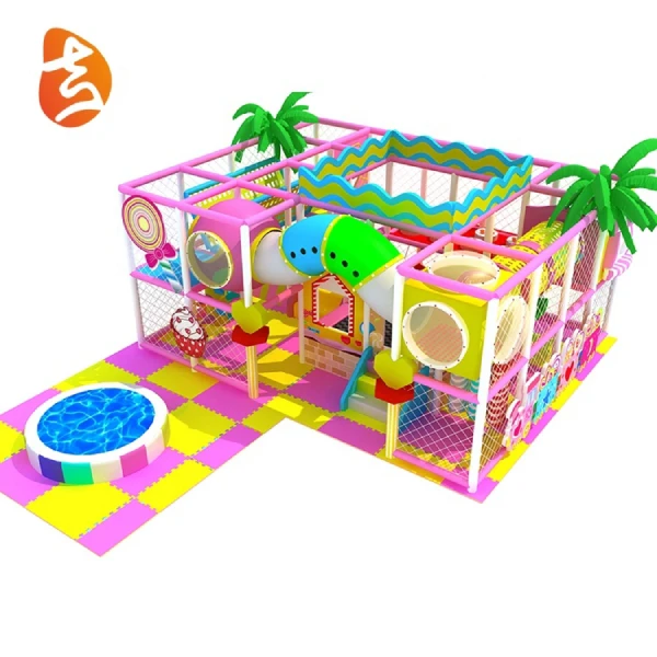 Factory supply best candy theme playground children indoor soft play equipment