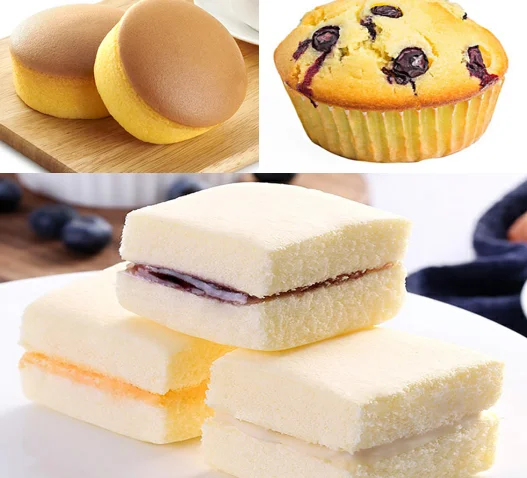 Save Labor Cost fully automatic cupcake machine soft sponge cake making cake depositor machine