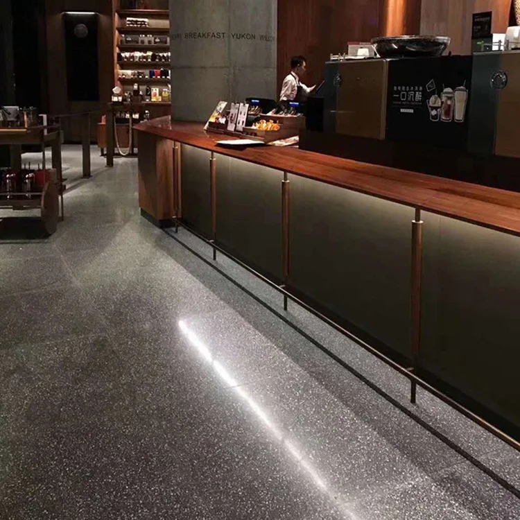 Fine Grain Grey Cement Floor Stone Big Size Terrazzo Tile