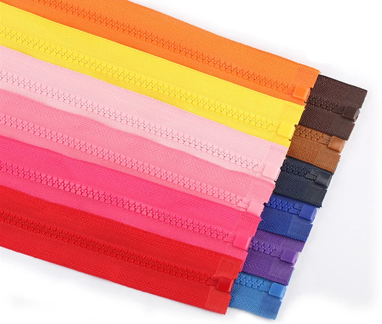 Заводская цена разноцветная застежка-молния из пластмассовой смолы для одежды 5 #