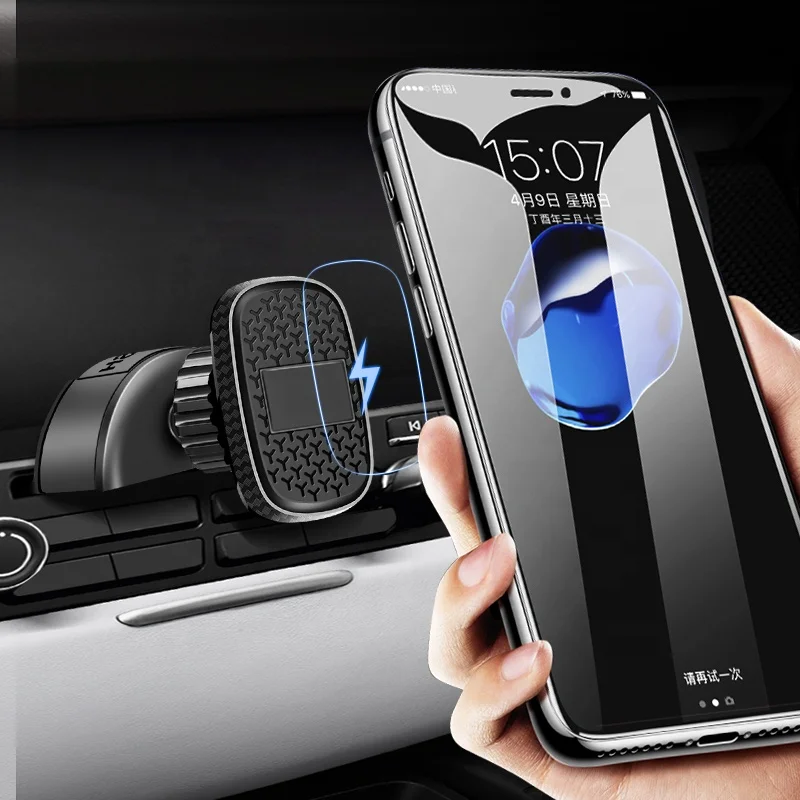 Magnetic Magnet CD Slot Universal Custom Logo Car Mount Handy Holder Air Vent Mount for Smartphones