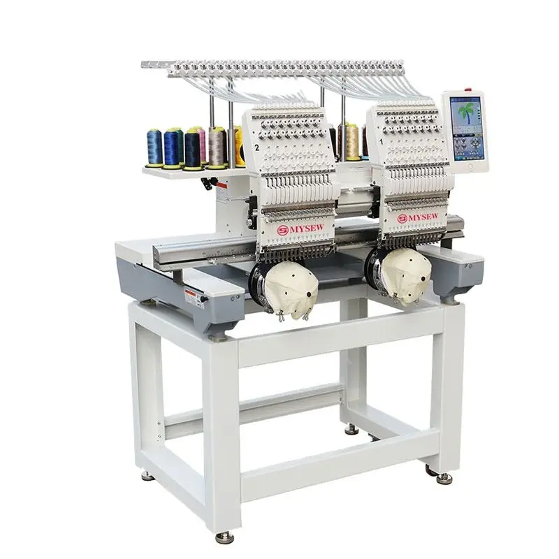 Mfgs 1502 15 Needle  2 Hat T-Shirt Garment Sewing And On Sale Fast Automatic Computerized Industrial Embroidery Machine