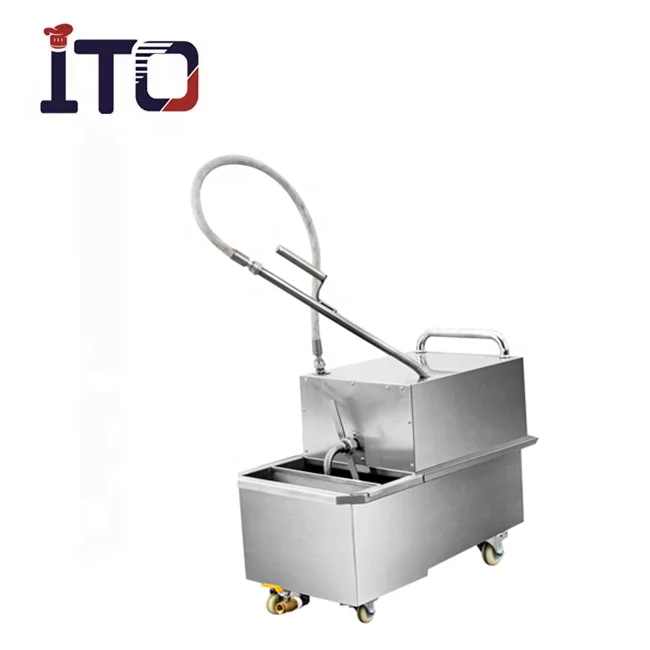 Mobile Fryer Oil Filtration Machines Commercial for Restaurant for Sale