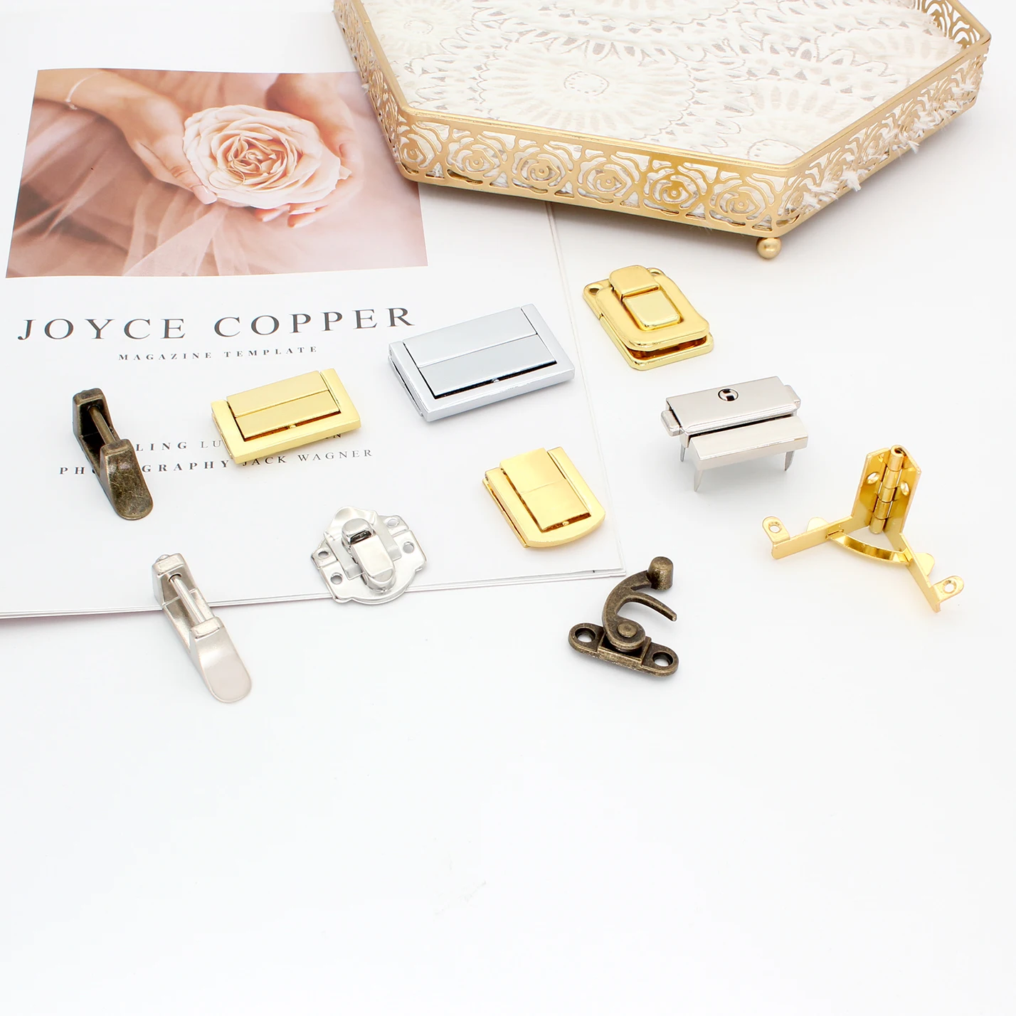 Custom Handbag Accessories Metal Bag Lock