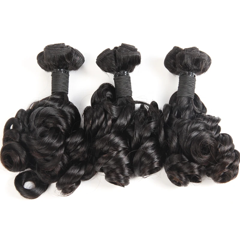 
Hot Selling Indian Aunti Funmi Hair Bouncy Spring Curls Funmi Hair Double Drawn Style 