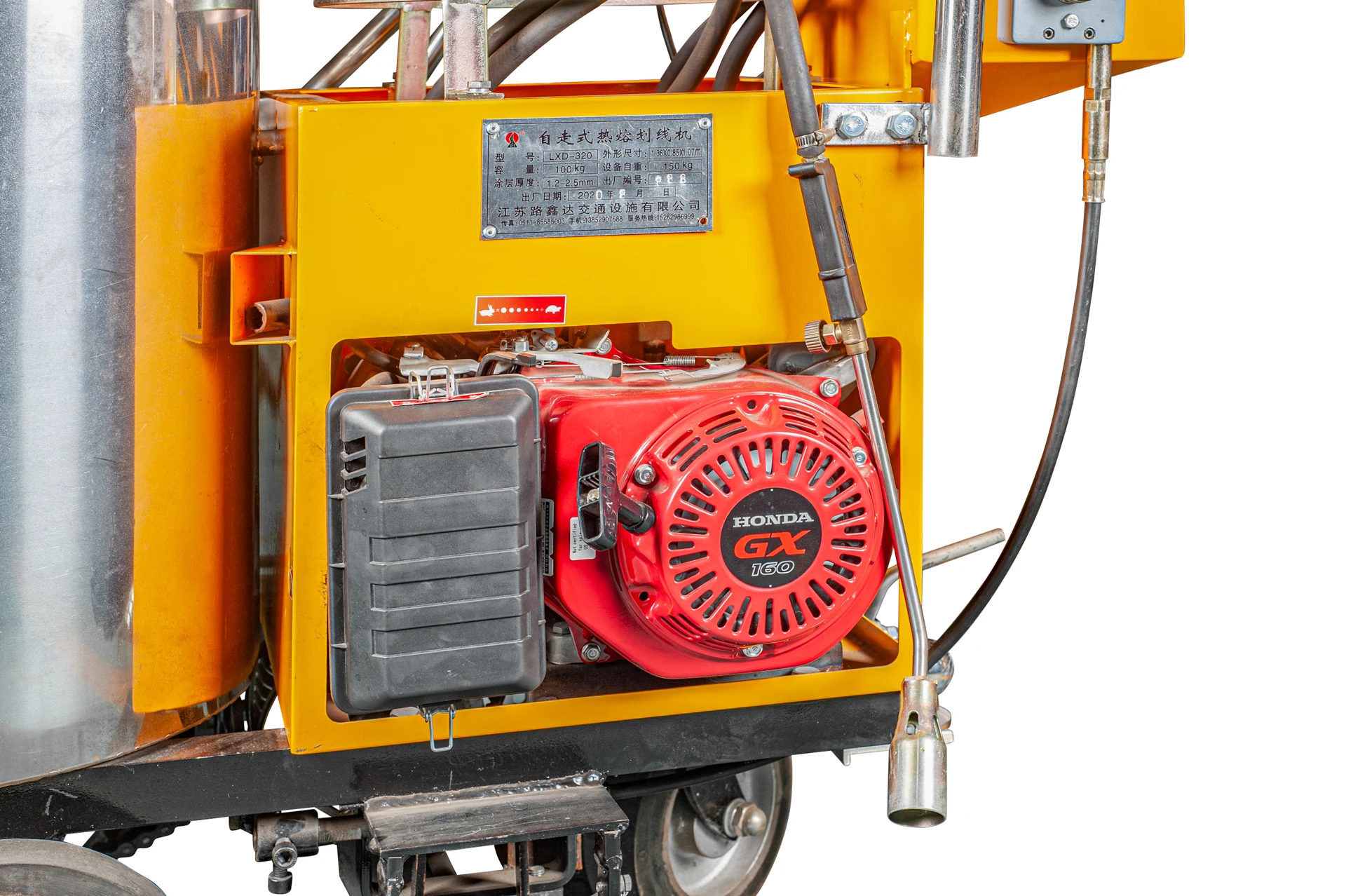 Self Propelled Thermoplastic Traffic Line Kneading Applicator Road Marking Machine Malaysia For Sale