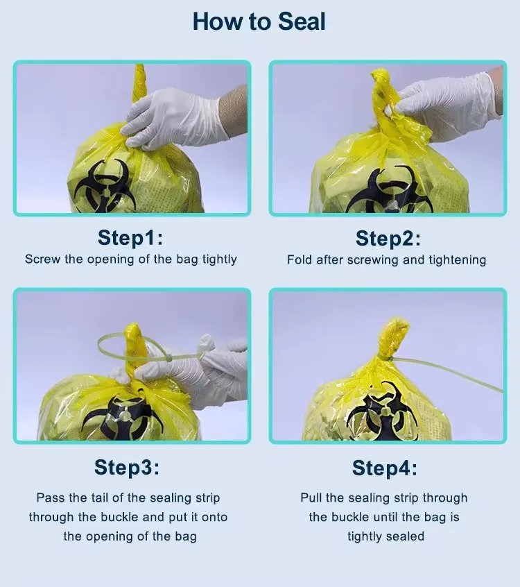 GRS certified recycled material TC warning transparent printing RPE plastic PCR sealed pill ziplock self-sealing bag