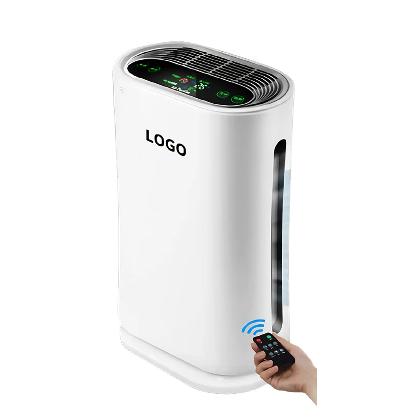 Custom Logo Oem LED display UVC lamp HEPA Home Air Purifier Manufacturer 110v 220v Air Cleaner Home