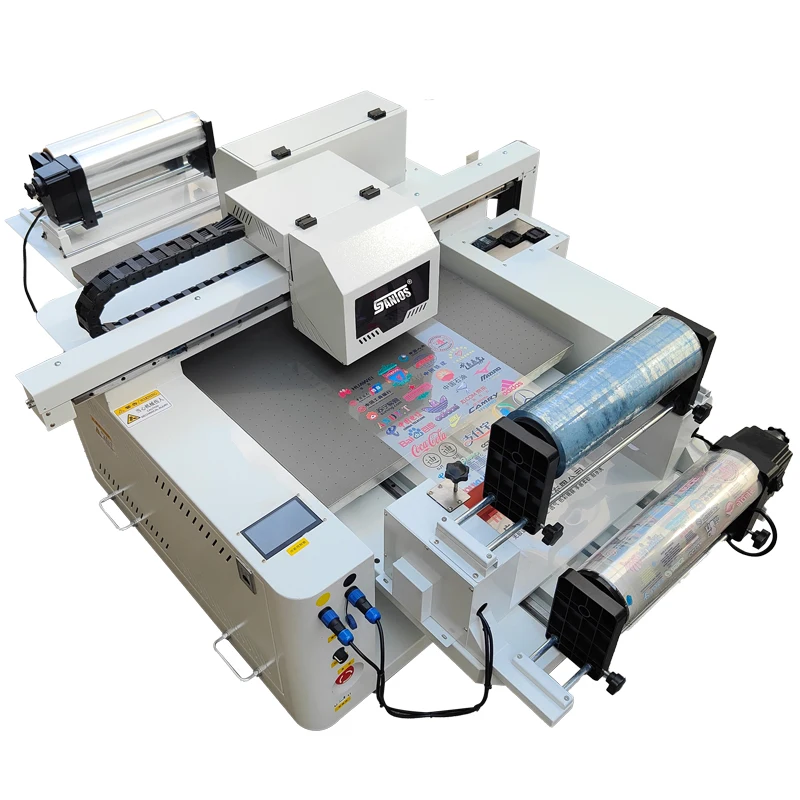 Wholesale 2 in 1 UV printer 6090 flatbed printing for wood phone case A3 UV dtf printing for Crystal labels