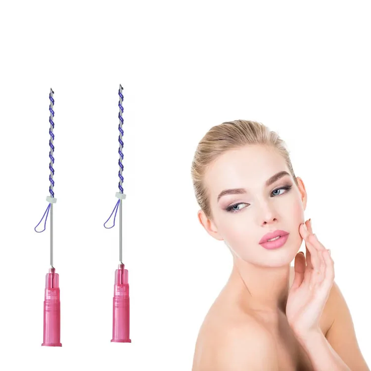 Heremefill  Collagen Face Skin Lifting Suture Needle Pdo Faden Cog Barbs Rose Contour Thread 4d With W Canula