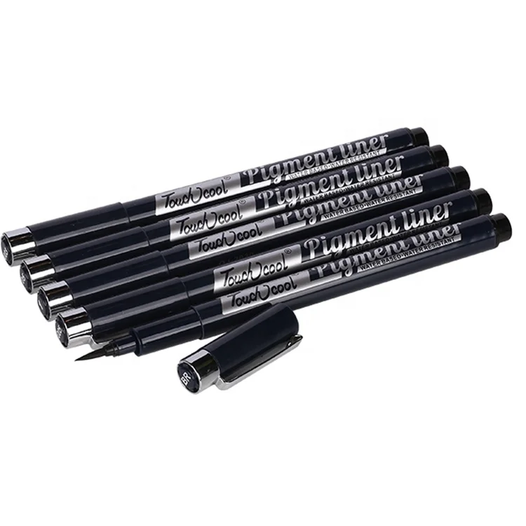 Factory Outlet New Design Art Black Fine Point Permanent Paint Markers Pen For Children