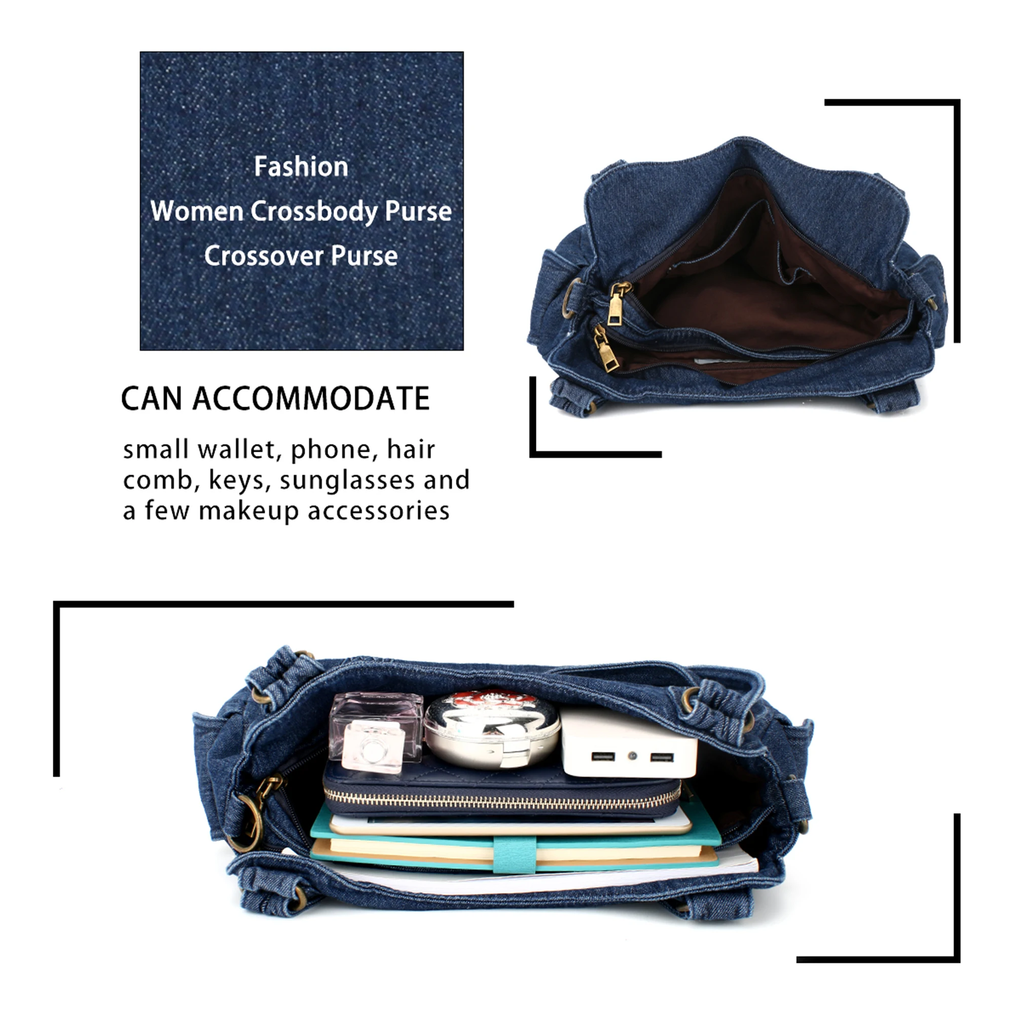 Angel kiss custom brands female big shoulder bag blue canvas tote bags jeans luxury handbags for women 2022