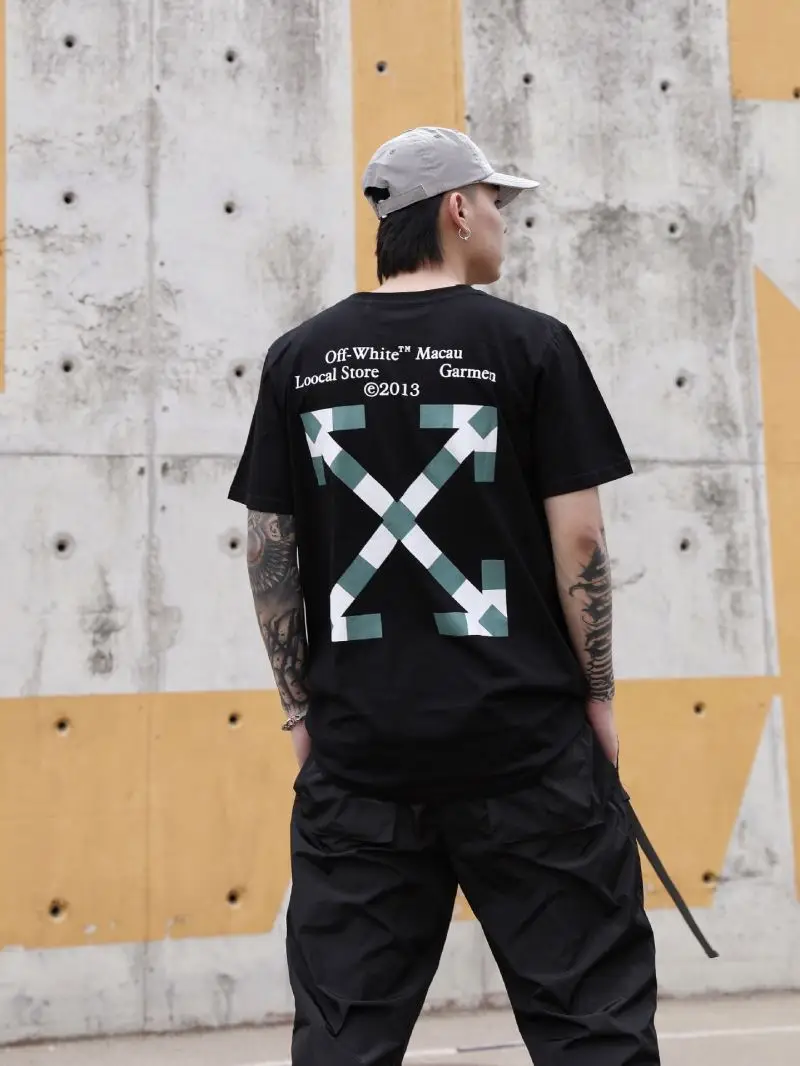 CLM New Arrow Print Short-sleeved Loose Hip Hop T Shirt Men Trendy Tshirts Designer Tshirts For Men Top Brands