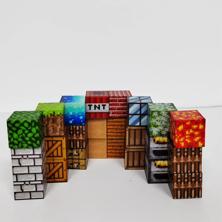 Learning Toys Building Block Factory Custom My World DIY Creative Model Magnetic Building Play set