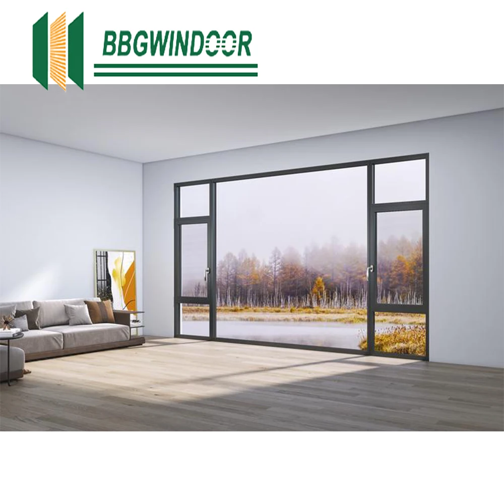 Lukliving Customizable Double Glazed Hurricane Impact Aluminum Egress Best Casement Window Cost with blinds