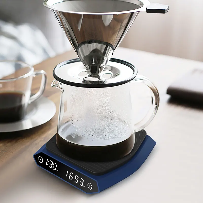 Portable Food Kitchen Scale Electronic Weighing, Digital KC201 High Accurate Coffee Scale Espresso Scale