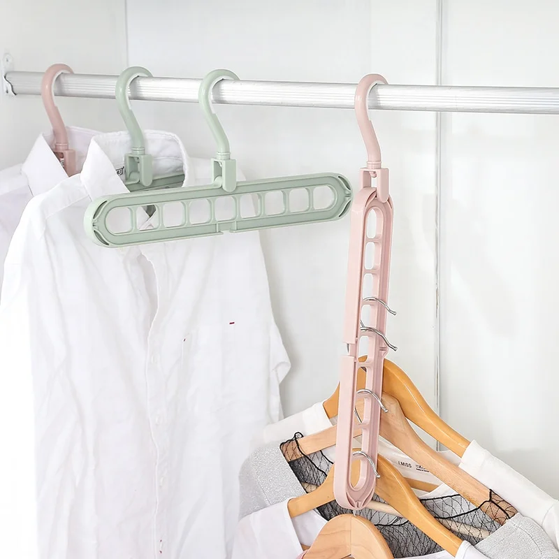 
9 Holes Wonder Magic Multiple Use Adjustable Hangers, Custom Clothes Hangers 