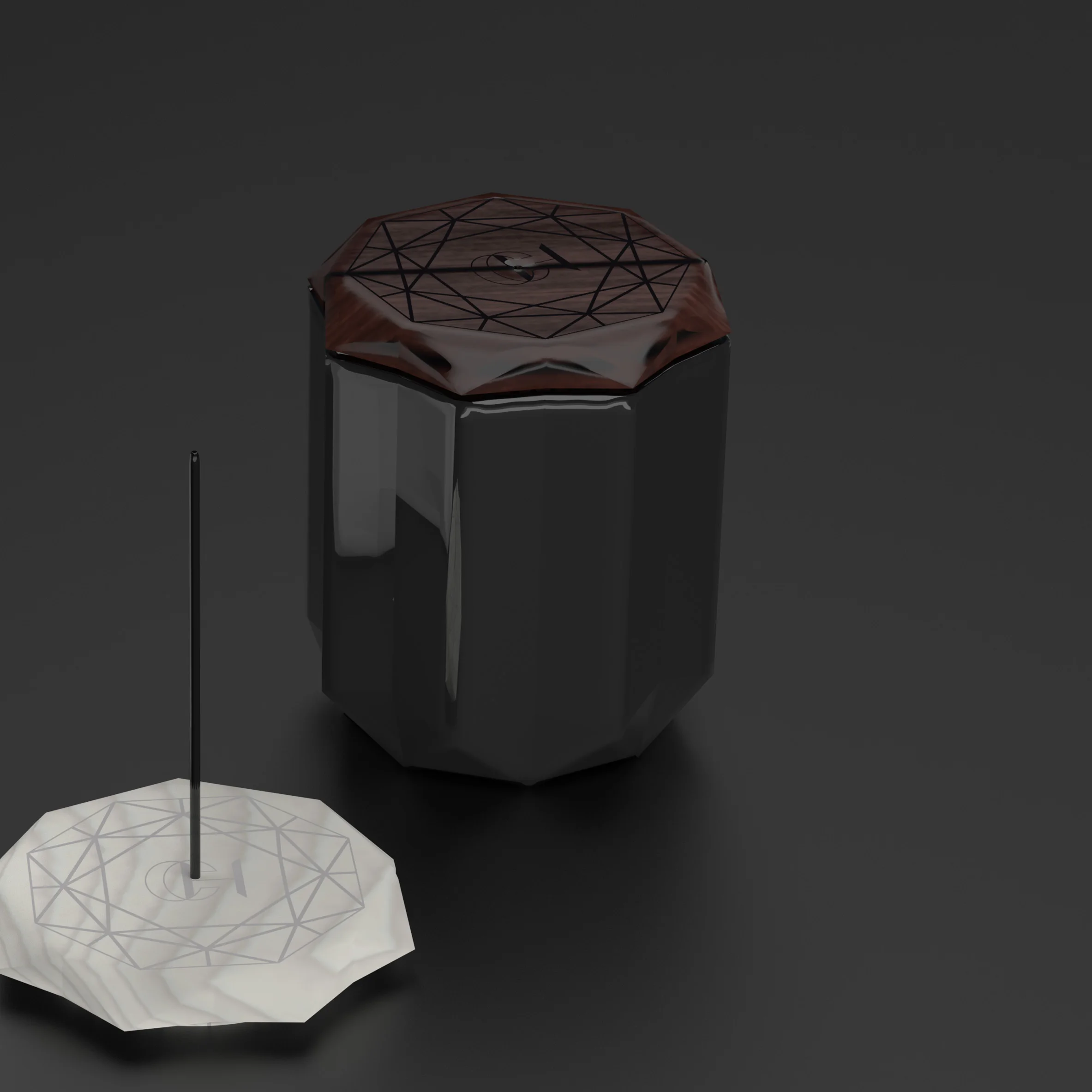 C&H Luxury High End Natural Clay Candle Holder Natural Gift Set Ceramic Jar Reed Diffuser and Soy Wax Candle