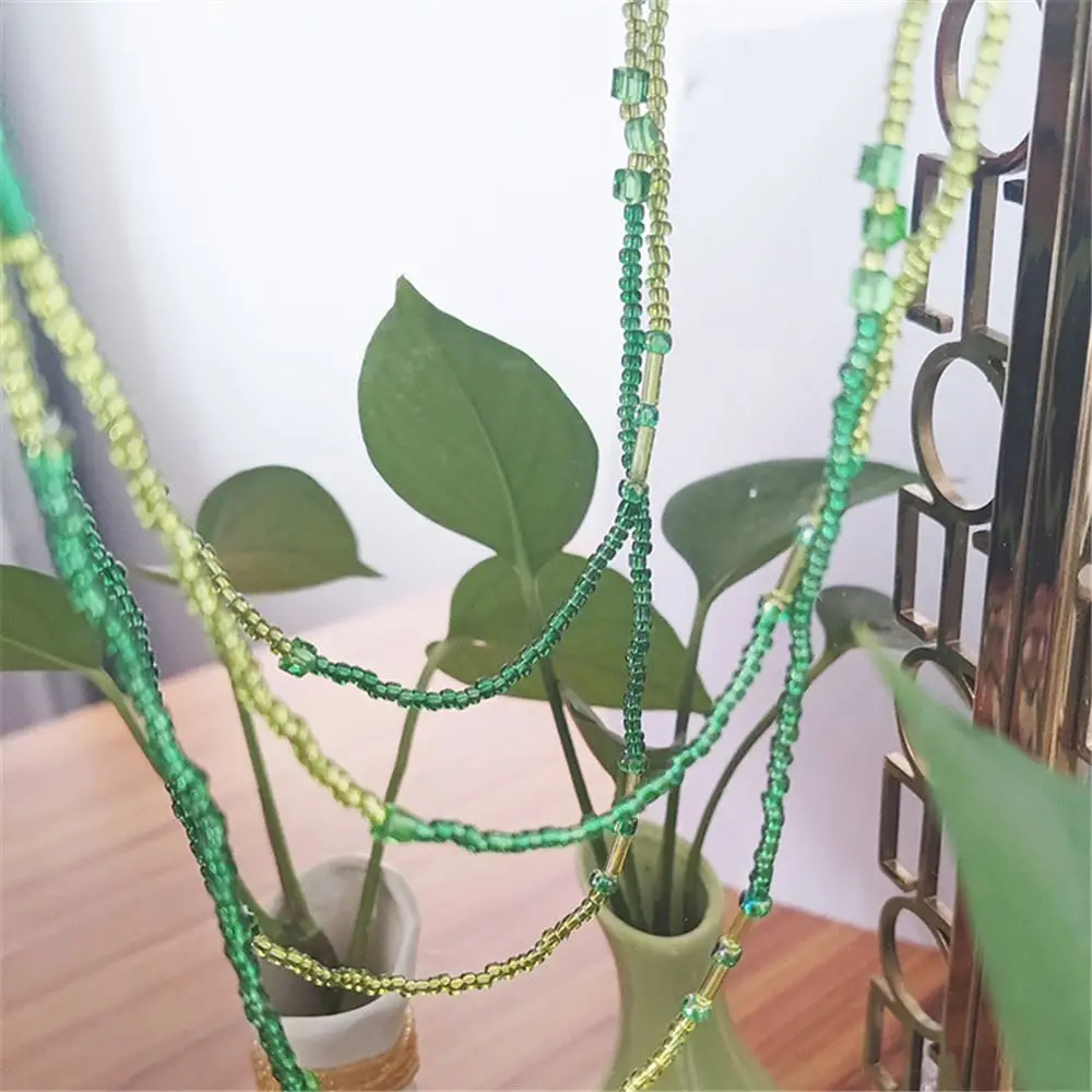 Girl colorful body navel chain elastic African waist bead beach bikini waist chain