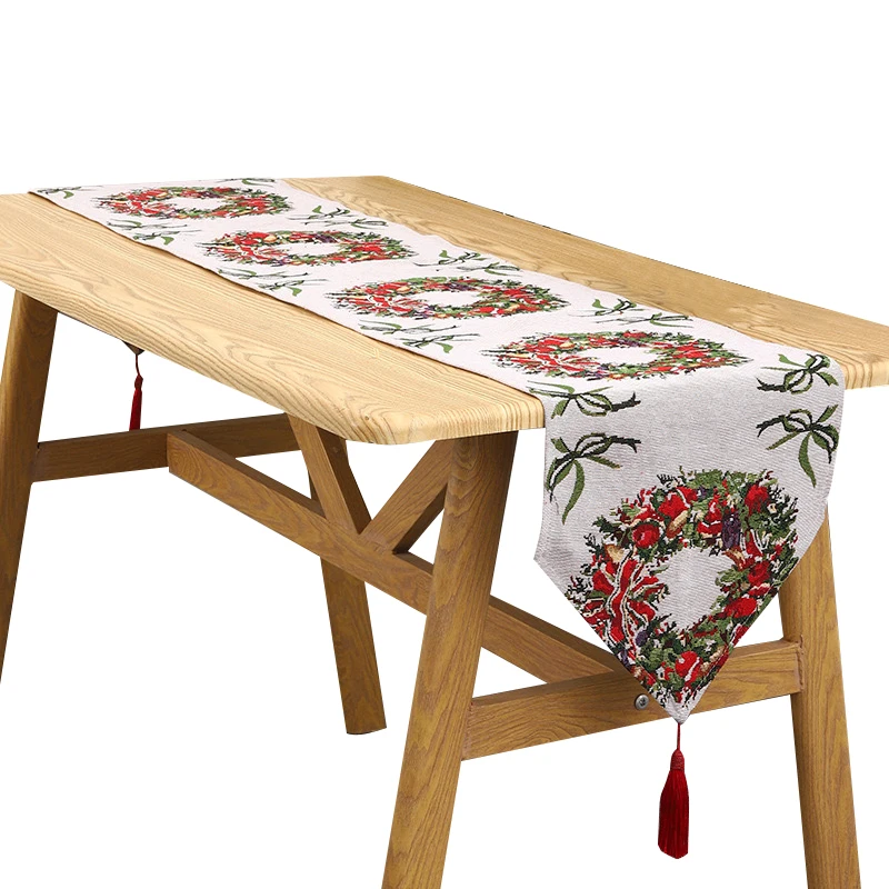 New European Style Fashionable Dinner Table Flag Double-sided Long Tablecloth Hotel Home Banquet Decorative Table Cloth
