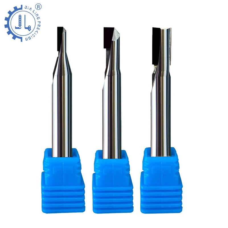 Концевая фреза PCD алмазный резак с двумя зубьями прямая 2 для композитных автомобильных алюминиевых или деревянных фрез
