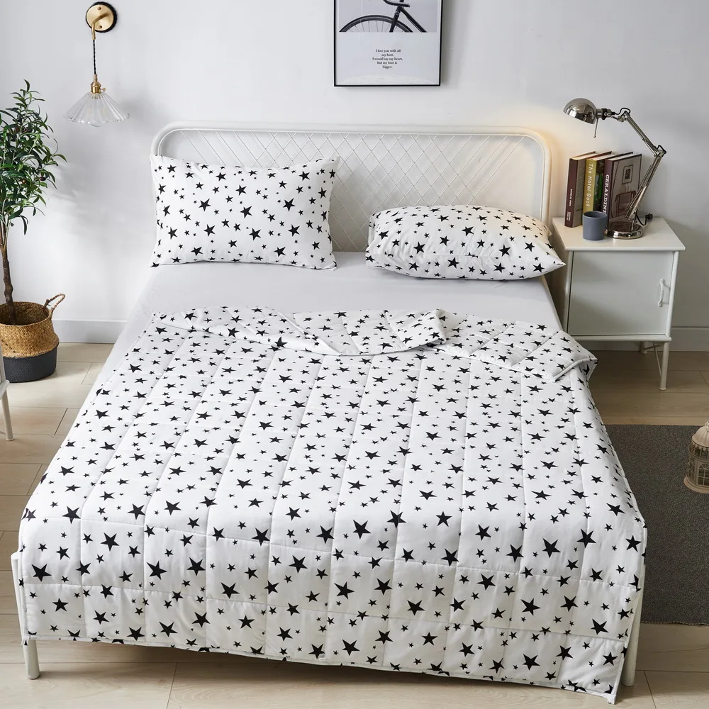 OEKO hot sale breathable cotton quilt 7lbs weighted blanket for kids adult