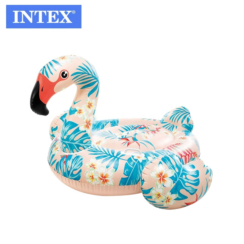 Надувной кран INTEX 57559 с принтом животных плавающий коврик надувной тропический фламинго для