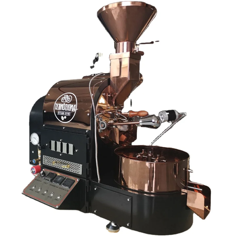 China Cheap Price Small House 1 kg 2kg Coffee Beans Roasters  Machine Gas Table 220v 500 Gram 1kg Sample Coffee Roaster with USB