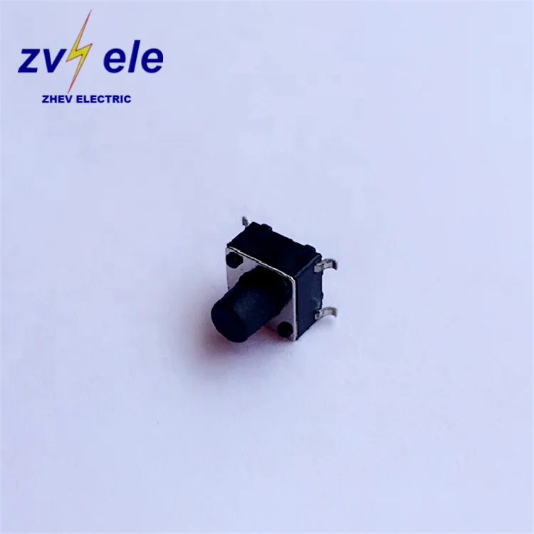 6x6MM Tact 250GF SMD Type Tactile Switch With 4 Pins Reel Packing