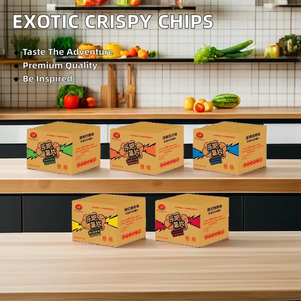 Wholesale Chinese-Style Exotic Snacks Crispy Potato Chips in Various Flavors Baked and in Bags with Fruit Vegetable Content