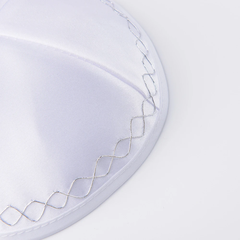 Custom Israel Jewish Hats for Men Yarmulke Hat Embroidery Satin Kippah Hat