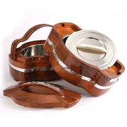 3pcs High quality stocks food container warmer box set Plastic food warmer lunch box container