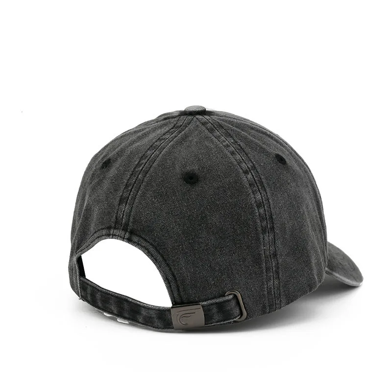 Trendy Summer Fashion Unisex Custom Embroidery Logo 6 Panel Vintage Soft Low Crown Baseball Cap Cotton Washed Distressed Dad Hat