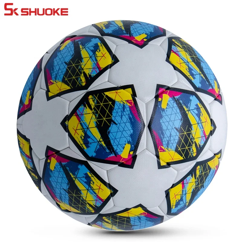 Quality Soccer Ball Inflatable Felt Sports Ball Training Match Futebol Thermal Official Soccer Ball Size 5