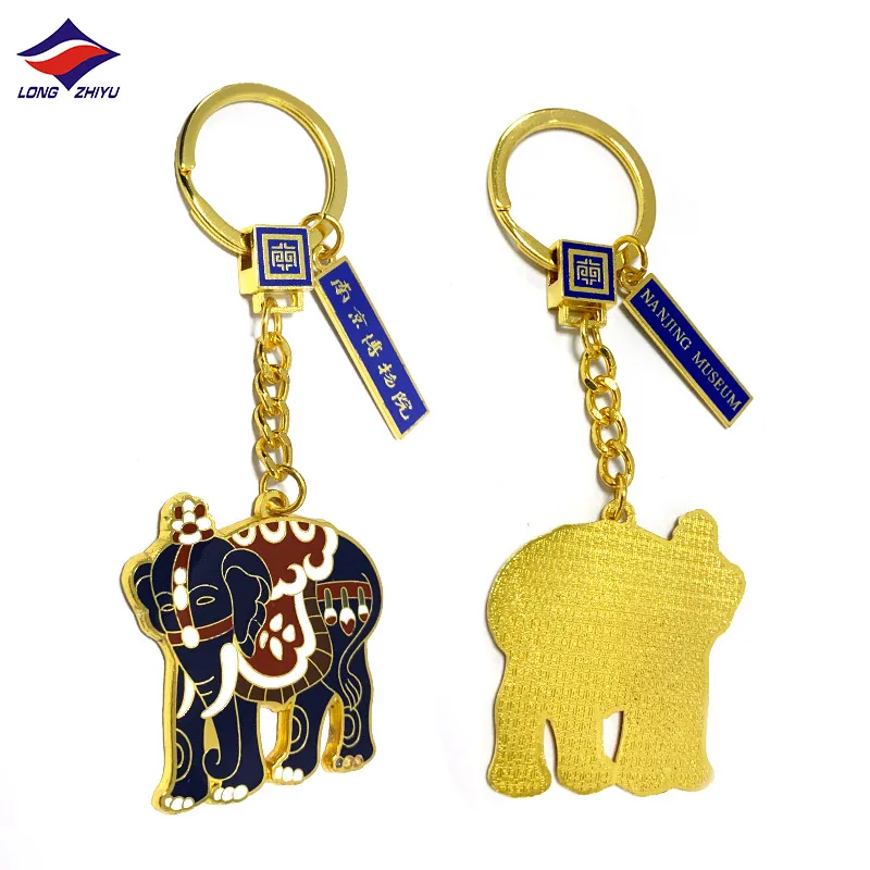 Longzhiyu 15years manufacturer custom soft enamel keychain accessories beautiful initial keychain