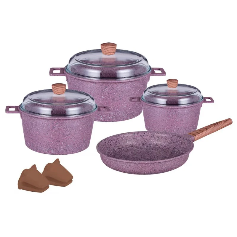 Cooklover Gold Non Stick Cooking Best Granite Cookware Set